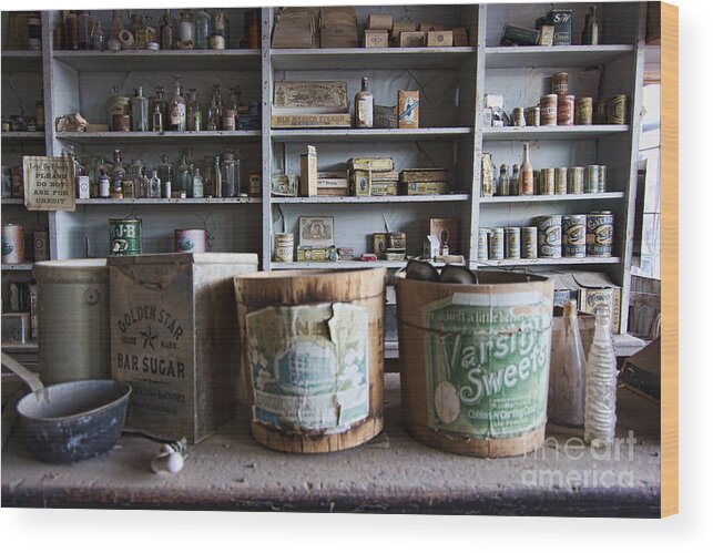 Travel Wood Print featuring the photograph Bodie General Store by Crystal Nederman