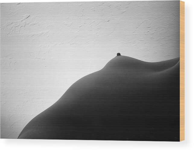 Black And White Wood Print featuring the photograph Bodyscape by Joe Kozlowski