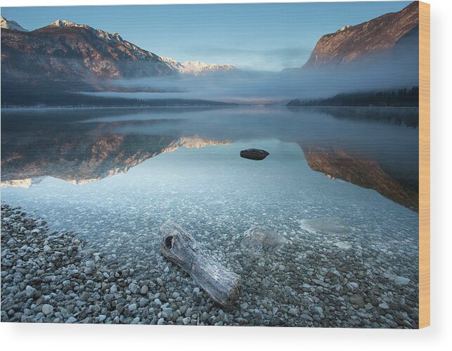 Landscape Wood Print featuring the photograph Bohinj's Tranquility by 