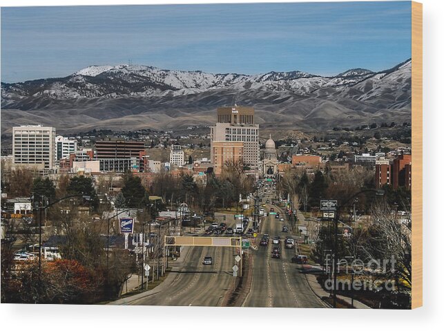 City Wood Print featuring the photograph Boise Idaho by Robert Bales