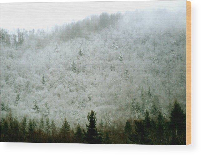 Mountains Wood Print featuring the photograph Boone by Jean Wolfrum