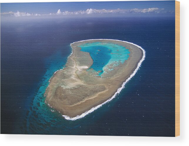 Feb0514 Wood Print featuring the photograph Boult Reef Capricornia Cays Np Australia by D. & E. Parer-Cook