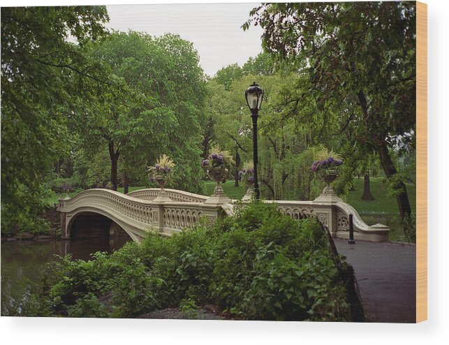 Bow Bridge Wood Print featuring the photograph Bow Bridge by Cornelis Verwaal