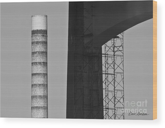  Wood Print featuring the photograph Braga Bridge Abstract No. 2 by David Gordon