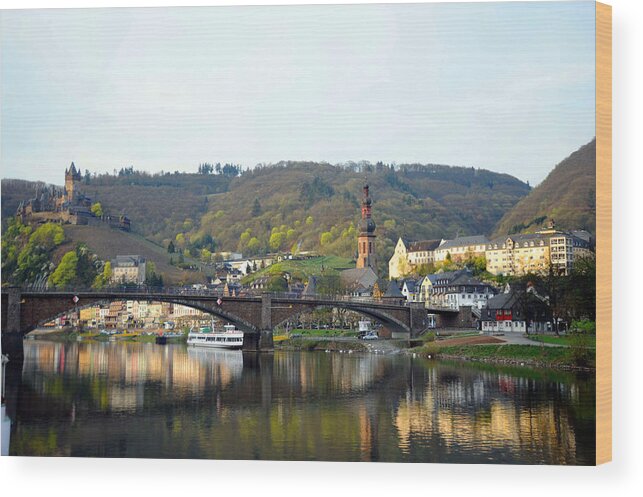 Europe Wood Print featuring the photograph Bridge Over Calm Waters by Richard Gehlbach