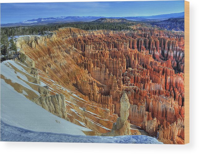 Sunrise Wood Print featuring the photograph Bryce Canyon Sunrise by Dan Myers