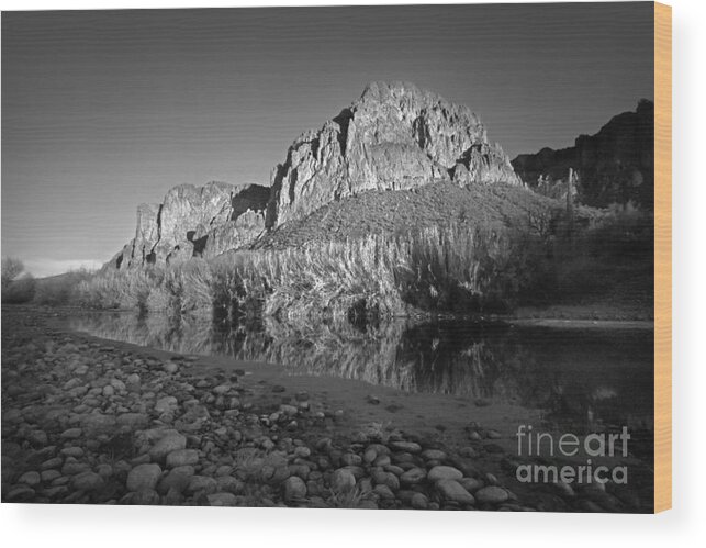 Salt River Wood Print featuring the photograph Bulldog Canyon Arizona by Martin Konopacki