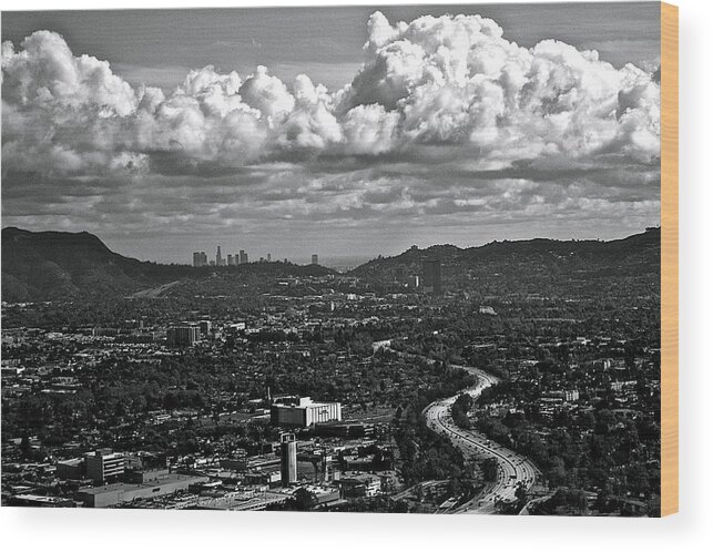 Los Angeles Wood Print featuring the photograph Burbank by Amber Abbott