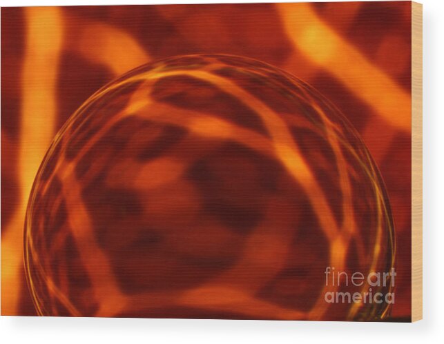 Raindrop Wood Print featuring the photograph C Ribet Orbscape 1254 by C Ribet