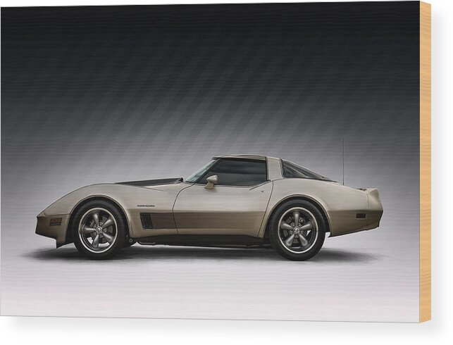 Classic Wood Print featuring the digital art C3 Stingray by Douglas Pittman