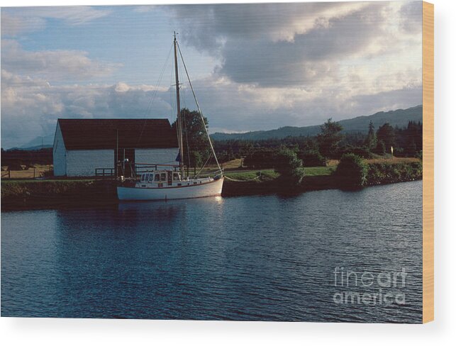 Loch Ness Wood Print featuring the photograph Caledonian canal by Riccardo Mottola
