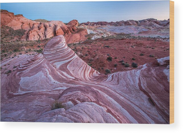 Valley Of Fire Wood Print featuring the photograph Candy Land by Pierre Leclerc Photography