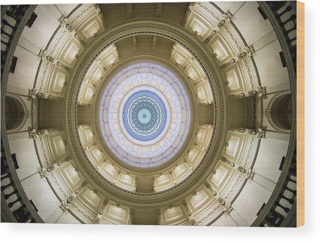 Austin Wood Print featuring the photograph Capital Dome by David Downs