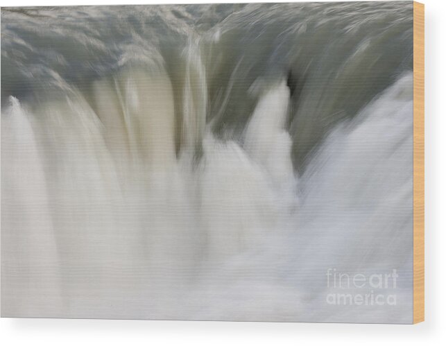 Cascade Wood Print featuring the photograph Cascading River by John Shaw