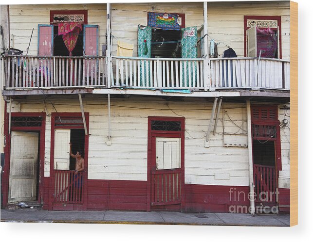 Panama Wood Print featuring the photograph Casco Viejo Panama City by James Brunker