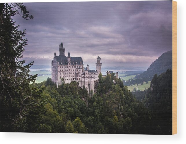 Neuschwanstein Wood Print featuring the photograph Castle Neuschwanstein by Patrick Boening