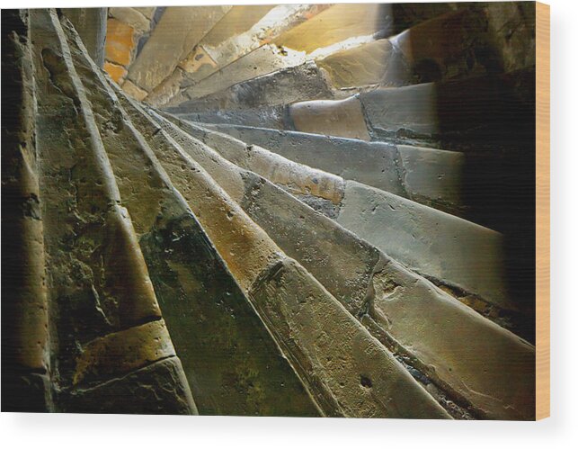 Kg Wood Print featuring the photograph Castle Steps by KG Thienemann