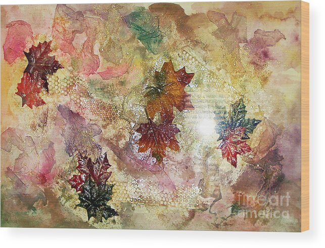 Water Color Abstract Wood Print featuring the mixed media Change In You II by Yael VanGruber