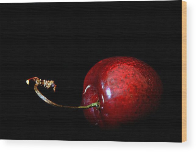 Food Wood Print featuring the photograph Cherry Pops B by Melissa Rensen