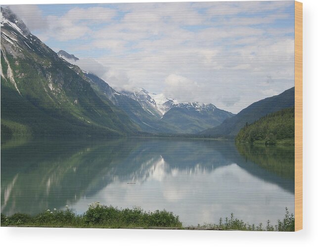 Landscape Wood Print featuring the photograph Chilkoot Lake by Betty-Anne McDonald
