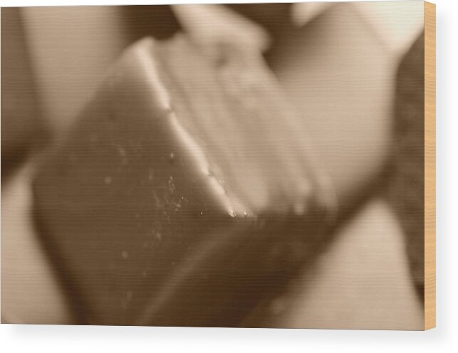 Love Wood Print featuring the photograph Chocolate Squares by Miguel Winterpacht