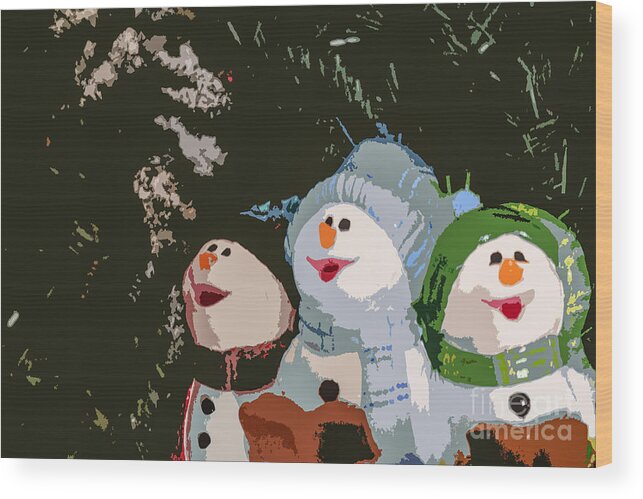 Christmas Wood Print featuring the photograph Christmas Carols by Lynn Sprowl