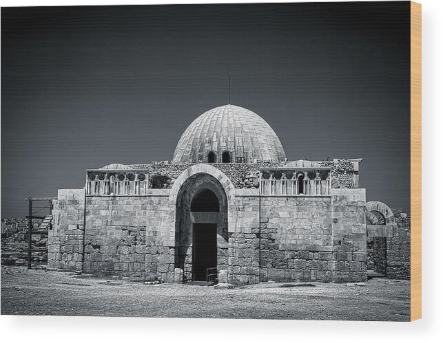 Amman Wood Print featuring the photograph Citadel Mosque by Dave Hall