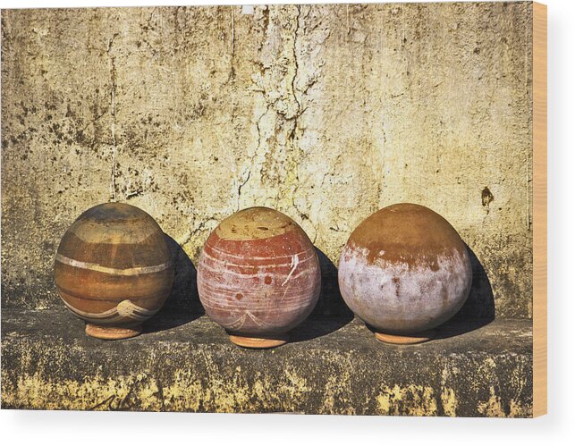 Matka Wood Print featuring the photograph Clay Pots by Prakash Ghai