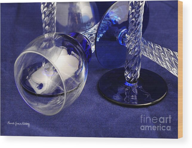 Blue Wood Print featuring the photograph Clear and Blue by Randi Grace Nilsberg