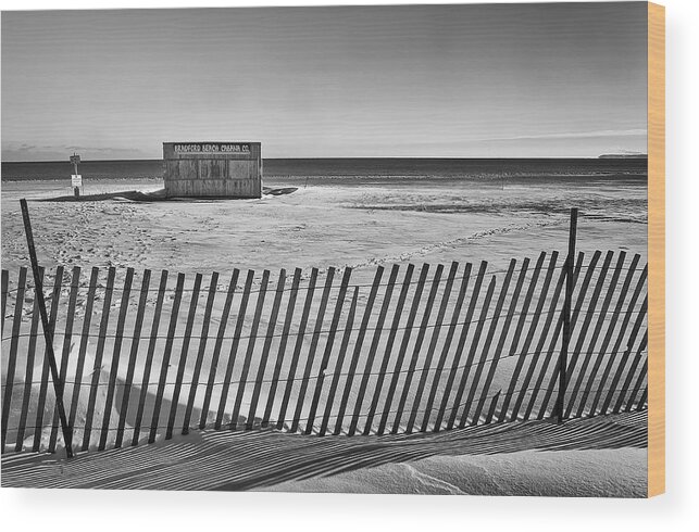 Beach Wood Print featuring the photograph Closed for the Season by Scott Norris