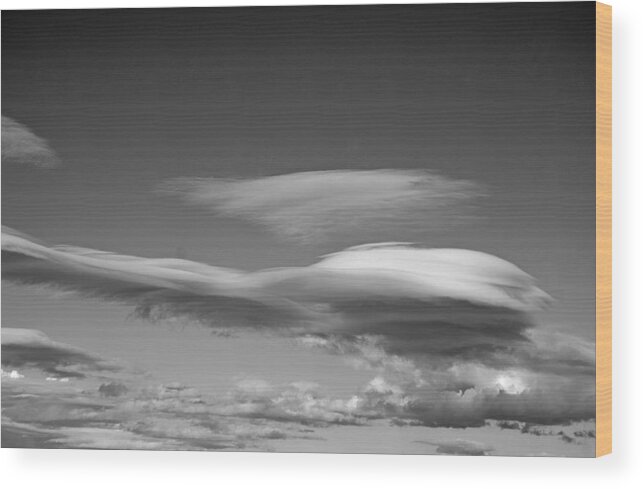 Clouds Wood Print featuring the photograph Clouds by William Kimble