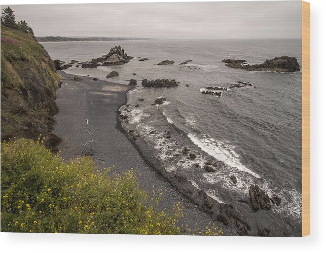 Photography Wood Print featuring the photograph Cobble Beach by Lee Kirchhevel
