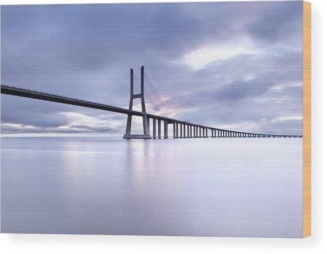 Lisbon Wood Print featuring the photograph Cold by Jorge Maia