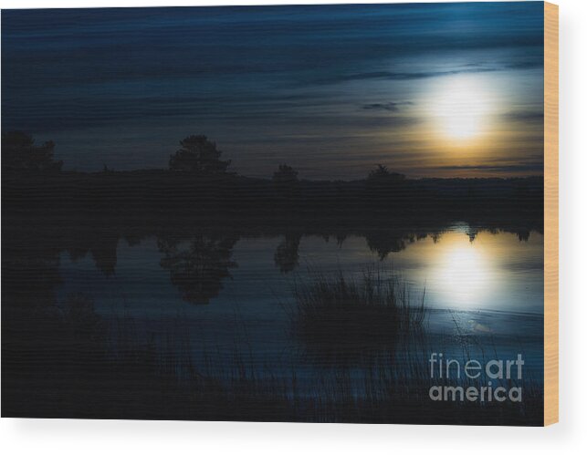 Winter Wood Print featuring the photograph Cold Winter Morning by Angela DeFrias
