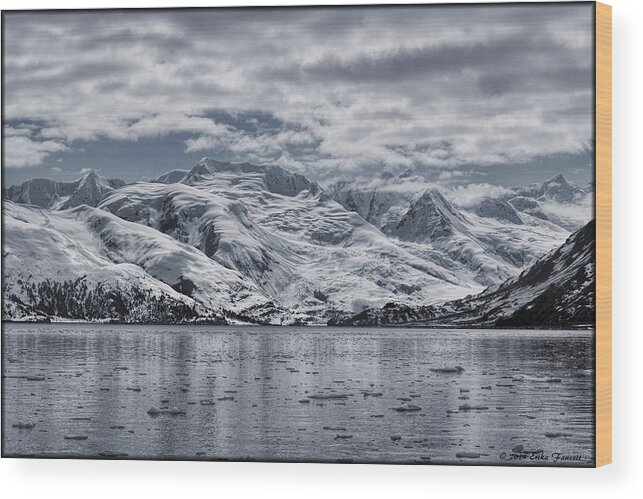 Glacier Wood Print featuring the photograph College Fjord by Erika Fawcett