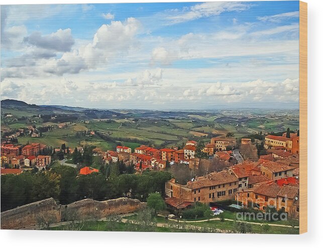 Travel Wood Print featuring the photograph Color of Tuscany by Elvis Vaughn