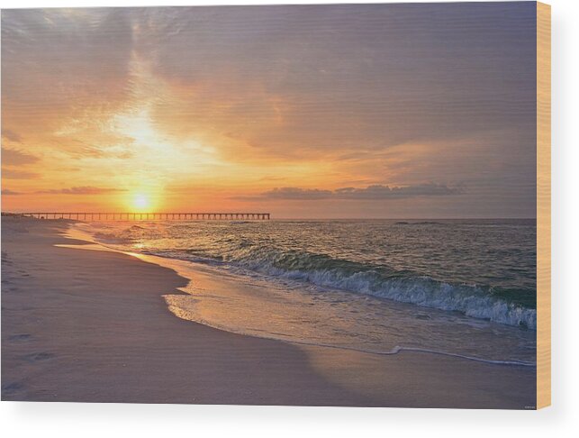 Best Wood Print featuring the photograph Color Palette of God on the Beach by Jeff at JSJ Photography