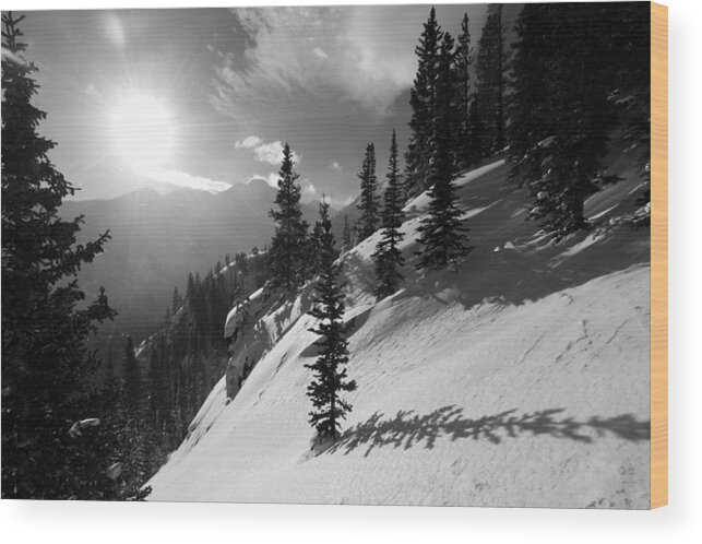 Winter Wood Print featuring the photograph Colorado Winter Shadows by Cascade Colors