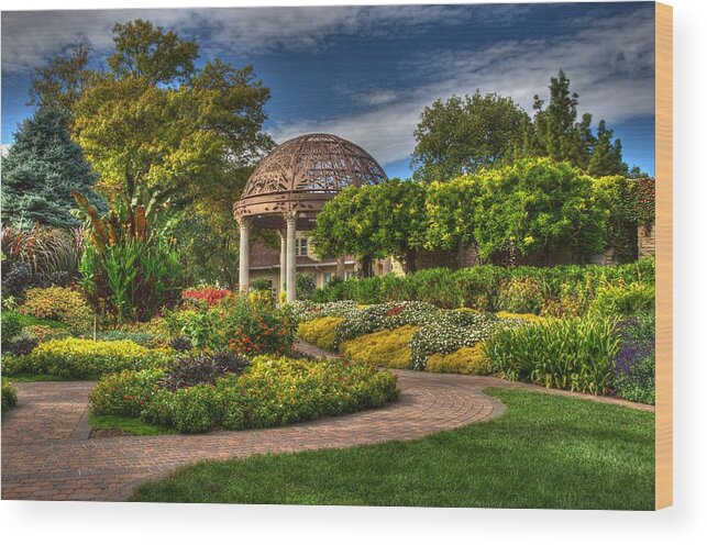 Bloom Wood Print featuring the photograph Colorful garden by Dimitry Papkov