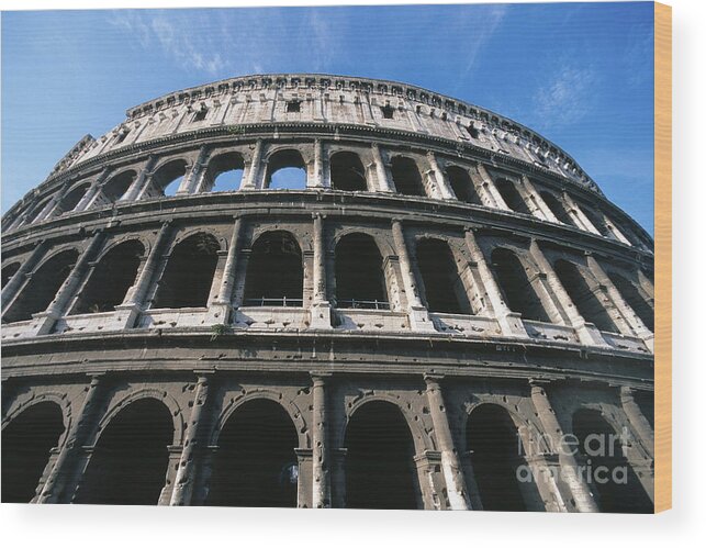 Ampitheater Wood Print featuring the photograph Colosseum by Chris Selby