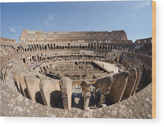 Colosseum Wood Print featuring the photograph Colosseum by Pablo Lopez