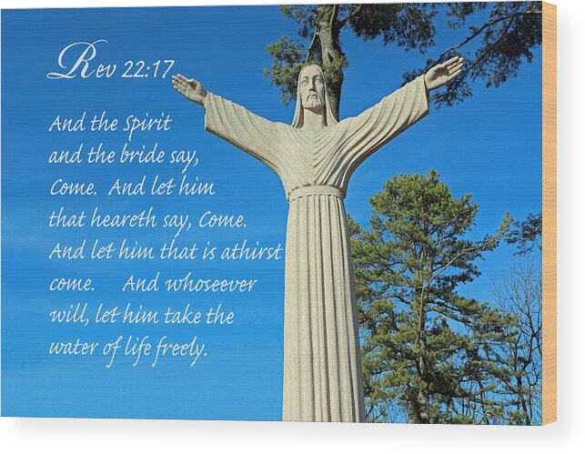 Jesus Wood Print featuring the photograph Come To Jesus by Lorna Rose Marie Mills DBA Lorna Rogers Photography