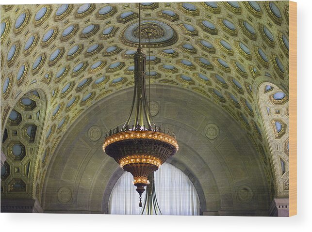 Tofd Wood Print featuring the photograph Commerce Court North Ceiling by Nicky Jameson