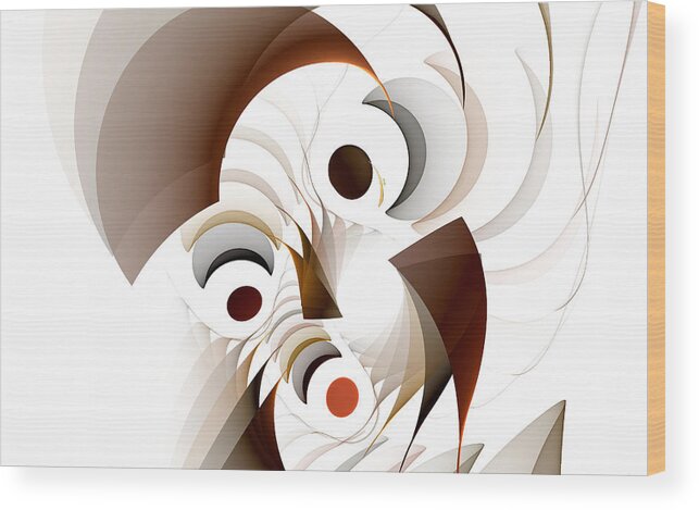 Confused Wood Print featuring the digital art Confusion by Gary Blackman