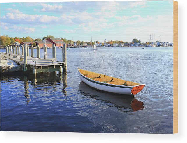 Steps Wood Print featuring the photograph Connecticut Mystic Seaport by Shunyufan