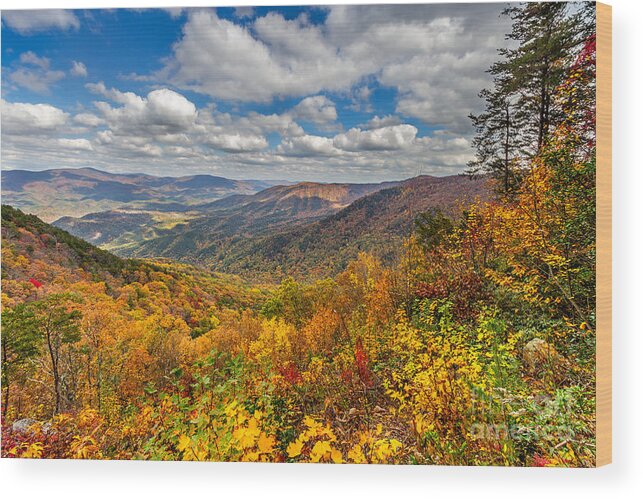 Fort-mountain Wood Print featuring the photograph Cool Springs Overlook by Bernd Laeschke