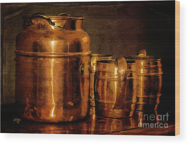 Copper Wood Print featuring the photograph Copper by Lois Bryan