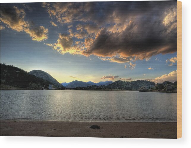 Sunset Wood Print featuring the photograph Cotton Candy by Scott Wood