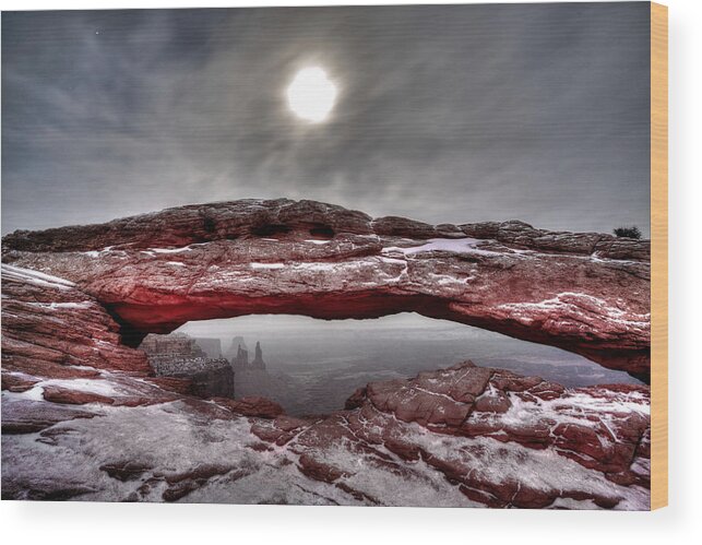 West Wood Print featuring the photograph Crimson Arch by David Andersen