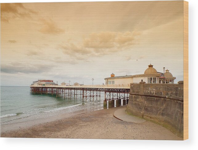 England Wood Print featuring the photograph Cromer Pier by Shirley Mitchell